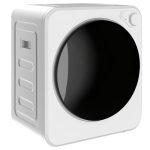 HOMCOM Mini wasdroger 4 kg 5 programma's 800W/400W vrijstaand Wit