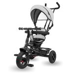HyperMotion kinderdriewieler van 1 jaar tot 20 kg, Kinderfietsen, 1-4 jaar, Kinderfiets met duwstuur, Driewieler, handvat voor ouders, grijze driewieler