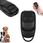 Aomig Ultrasone hondenverjager met ledlicht, 10 meter, draagbaar anti-blafapparaat, 30 dagen looptijd, ultrasone training voor honden, 15000HZ-40000Hz, Mini type A - met touw