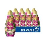 Beste wasmiddel Robijn - Klein & Krachtig Wasmiddel Color Tropical 19 Wasbeurten - 8 x 665 ml - Voordeelverpakking