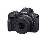 Canon EOS R100 + RF-S 18-45mm F4.5-6.3 IS STM (24.1MP APS-C Mirrorless Camera, Dual Pixel CMOS AF, 4K Video, Wi-Fi & Bluetooth)