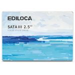 Ediloca 512GB interne SSD Solid State Drive, 2,5" SATA III 6Gb/s, leessnelheid tot 450MB/s, 3D NAND-flash, schok- en valbestendig voor pc/laptop/desktop/NAS, compatibel met Windows/Mac/Linux (ES580E)