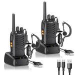 JUCJET BF-88E Portofoons PMR446 Walkietalkies, 16 kanalen, 2 stuks