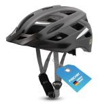 Beste racefietshelm FISCHER Urban Levin, fietshelm voor volwassenen, fietshelm, maat L/XL, 58-61 cm, grijs, met verlicht binnenringsysteem