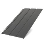 Kunststof panelen, antraciet RAL7021, wandpanelen, plafondpanelen, wandbekleding, onderdakbekleding, onderdakpanelen, standaardpanelen, 1,50 x 0,305 m
