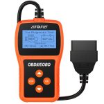 Beste OBD2 scanner AUTOUTLET OBD2 Scanner OBD2 Codelezer met DTC-definitie, 10 talen, detectie en bewaking van spanning, foutcodelezer voor auto's
