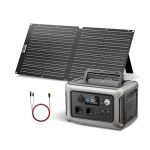 ALLPOWERS Zonne-generator R600, 299WH LiFePO4 batterij, 2x 600W (1200W piek) AC uitgang Draagbare powerstation met 100W zonnepaneel, Mobiele stroomvoorziening voor tuin, reizen, camping, camper