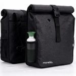 Morelia® Fietstas 100% Waterdicht - Fietstassen Electrische Fietsen - Fietstassen Dubbel - Tarpaulin materiaal - (48 Liter Zwart)