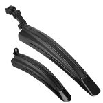 Beste spatbord racefiets Spatborden Mountainbike Verstelbare Universele Fiets Spatbord Set Front Rear Bike Spatbord Voor MTB Citybike 20-27 inch Wielen (Zwart)