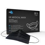 102 Zwarte Chirurgische Mondmaskers Type IIR | 3-Laags, CE Gecertificeerd, EN 14683, BFE ≥98% | Medische Wegwerp Mondmaskers, Volwassenen