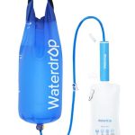Waterdrop Waterfilterrietje voor Camping met Zwaartekrachtzak, Blauw
