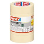 tesa Afplaktape Universal - Universele schilderstape voor bijna alle ondergronden - Beige afplaktape - Afplakband 5x 50 m x 30 mm