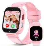 Smartwatch voor kinderen, GPS, kinderhorloge met telefoon, SOS, IP68