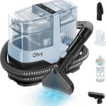 Olvy Teppichreiniger 2.0 - Leistungsstarker 17.000 PA Fleckenentferner mit 1,6m Schlauch, 4m Kabel, Selbstreinigungsfunktion & 500ml Reinigungsmittel - Teppich, Sofa, Matratze & Auto
