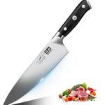 SHAN ZU Koksmes Keukenmes 20cm, Ultrascherp Japans Mes Duits Roestvrij Staal, Keukenmessen Met Ergonomisch Handvat voor Thuiskeuken & Restaurant