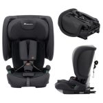Bebeconfort Ever & Go i-Size, Meegroei Kinderautostoel, 15 maanden - 12 jaar, 76-150 cm, ISOFIX Reis Autostoel Opvouwbaar, Compact en Lichtgewicht (6 kg), 15 Hoofdsteunposities, Full Black