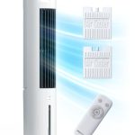 Pro Breeze 5L Airco Torenventilator - 3 in 1, Luchtkoeler, Luchtbevochtiger, Ventilator, Krachtig Waterkoelingsysteem met Draaifunctie en Afstandsbediening - Stille en Frisse Luchtstroom in Huis