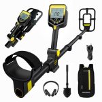 LOLARAN Metaaldetector Pro voor Volwassenen en Kinderen, Goud Detector, Herlaadbare Lithiumbatterij, Metaalzoekapparaat, Pinpointer, Draadloze, Intrekbare, Opvouwbare Metaaldetector, Waterdicht