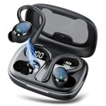 Beste in ear oordopjes draadloos Bluetooth hoofdtelefoon, sport, koptelefoon, draadloos, Bluetooth 5.3 met HD-microfoon, in-ear hoofdtelefoon met 4 ENC heldere microfoon, 72 uur draadloze hoofdtelefoon met diepe bas, IPX7 waterdichte