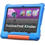 Beste iPad voor kinderen Kindertablet 10,1 inch Android 16 met 30 GB RAM + 64 GB ROM, uitbreidbaar tot 2 TB,kindervergrendeling/ouderlijk toezicht,GPS,Face ID,WiFi 6,octa-core processor,kindertablet met Eva-hoesje (Blauw)