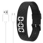Beste horloge om slaap te meten Vespire Pro-Sleep trilwekkerarmband, draagbare armband met maximaal 8 dagelijkse alarmen, zacht wakker worden voor een gezondere slaap, ideaal voor partners en diepe slapers (zwart)