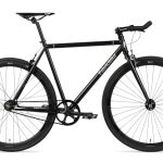 FabricBike Originele Fixed Gear Bike, 28 inch (71 cm), Fixed Gear fiets, Single Speed, Hi-Ten stalen frame, 10,45 kg (maat M) (volledig mat zwart, M-53 cm)