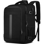 Beste backpack Handbagage 40x30x20 voor Ryanair Wizzair, 24L Kleine Reisrugzak School Rugzak Werk Laptoprugzak met USB-oplaadaansluiting voor Mannen en Vrouwen, Geschikt voor een Laptop van 14 Inch, Zwart