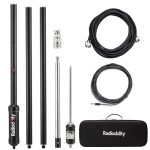 Radioddity HF-009 Draagbare HF-antenne, 5-50 MHz verticale antenne, SWR 1.0-1.5, compatibel met Xiegu G90/X6100/X6200, Radioddity QT40/QT60/QT80, voor HF-ontvangers en mobiele radio's