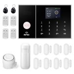 Draadloos alarmsysteem voor woning, GSM/wifi, compleet alarmsysteem met 120 dB alarmsirene, intelligente afstandsbediening, lcd-display, spraakopdracht, veiligheid voor thuis, kantoor