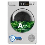 HEINNER HHPD-V8T1CHA++ Warmtepompdroger – 8 kg – Energieklasse A++ – 15 Programma’s – LED Display – 5 Jaar Garantie (Wit, 8 KG)