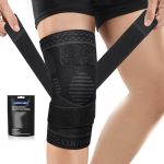 Kniebrace, Verstelbare Compressie Kniesteun voor Kniepijn, Artritis, ACL, Meniscusscheur, Kniebandage met Riemen voor Hardlopen, Sport, Zwart M