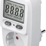 Beste energiemeter goobay Stroommeter voor stopcontact balkonkrachtcentrale met 5 weergavemodi - stroomverbruiksmeter stopcontact met verbruikskostenweergave - stroommeter - meetbereik 0,5 W - 3680 W - 64589