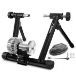 Beste Indoor fietstrainer Sportneer Turbo Trainer, vloeibare fietstrainer, stalen fietsstandaard met geluidsreductiewiel voor indoor fietstrainer