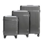WITTCHEN Kofferset van polycarbonaat Gloss Line | harde koffers met 4 wielen | Grafiet