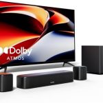 ULTIMEA 5.1 Surround Sound-systeem, geluidsbalk met Dolby Atmos, thuisbioscoop, tv-geluidsbalk met subwoofer, app-bediening, 2 surroundluidsprekers, HDMI eARC/OPT/AUX/BT, Aura A50 Pro