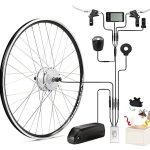 SEASON 28 inch (700C) E-bike ombouwset, 36 V, 250 W, borstelloze aandrijving voorwiel, naafmotor voor voorwiel, met LCD-display, pedaalsensor