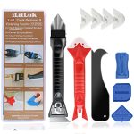 Set Kitgereedschap Kitverwijderaar Schraper Kitafwerker Afwerkingsgereedschap voor Siliconenkit Met Opbergdoos Voegenverwijderaar Hoekschraper Gereedschap voor Verwijderen en Aanbrengen van Kit