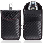 2-pack Faraday-tas | Autosleutel Signaalblokkering Zakje | Sleutelloze autosleutelset | RFID-blokkeertas voor autobeveiliging