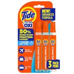 Tide To Go Vlekverwijderingspennen - Directe Vlekkenverwijderaar, Draagbaar & Reisvriendelijk, Werkt op Voedsel & Drankvlekken, 3-delig