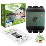 ISOTRONIC Ultrasone Vogelverjager – Voor duiven, mussen, meeuwen & kraaien – Batterijgevoed voor balkon, dak & tuin – Effectief bereik 40 m² – 1 stuk