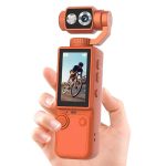 Q8 Draagbare Vlogcamera met 180° Draaibaar Objectief, 4K Digitale Camera voor Fotografie & Video, 2,0" IPS-Scherm, Autofocus, 2000mAh Batterij, incl. 32GB Kaart, Statief & Draagkoord