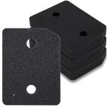 4 stuks 9164761 drogerfilter voor Miele T1-serie warmtepompdroger, fijn/grof 207 x 157 x 30 mm wasdroger sokkelfilter