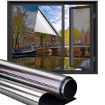 Homewell Isolerende Raamfolie 90x300cm – Statisch Zonwerend met Spiegeleffect – Zilver 25% – Premium Isolatie, Privacy & Warmtewering