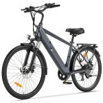 Beste speed pedelec Touroll J2 26 inch Elektrische Trekkingfiets voor Heren en Dames – 561,6Wh Accu, 100 km Bereik, 250W Motor, 7-versnellingen, Pedelec Citybike voor Woon-Werk en Vrije Tijd