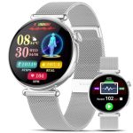 AI-GPT Smartwatch voor Dames met ECG/Bloeddruk SOS, Menstruatiecyclus IP68