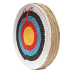 Beste kruisboog voor de jacht AUVIM Boogschietdoel van stro voor in de achtertuin, voor recurveboog, compoundboog of lange boog, 50,5 cm, traditioneel, voor iedereen, voor boogschieten en oefenen voor de jacht