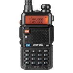 BAOFENG GT-5R Walkie Talkie, dual-band radio voor UHF VHF 144-146/430-440MHz, groot bereik met geheugen voor 128 kanalen, 1800mAh batterij, hoofdtelefoon voor volwassenen, ondersteund door Chirp