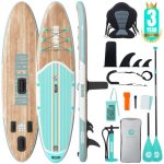 Niphean SUP Board met Zitje en Accessoires, 320cm Stand Up Paddle Board voor Alle Niveaus, SUP met 200kg Draagkracht voor 2 Personen, Opblaasbare Paddle Board voor Volwassenen