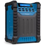 Beste bouwradio Audizio Jobsite Bouwradio met Accu en Bluetooth 5.0 - DAB Plus Radio & FM Werfradio, 100W Geluid, 8U Accuduur, IP54 Spatwater- en Stofbestendig, 40 Voorkeurzenders, AUX & USB, Draagbaar