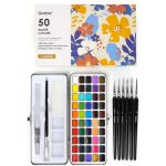 Grabie aquarelverfset 50 kleuren met detailpenselen